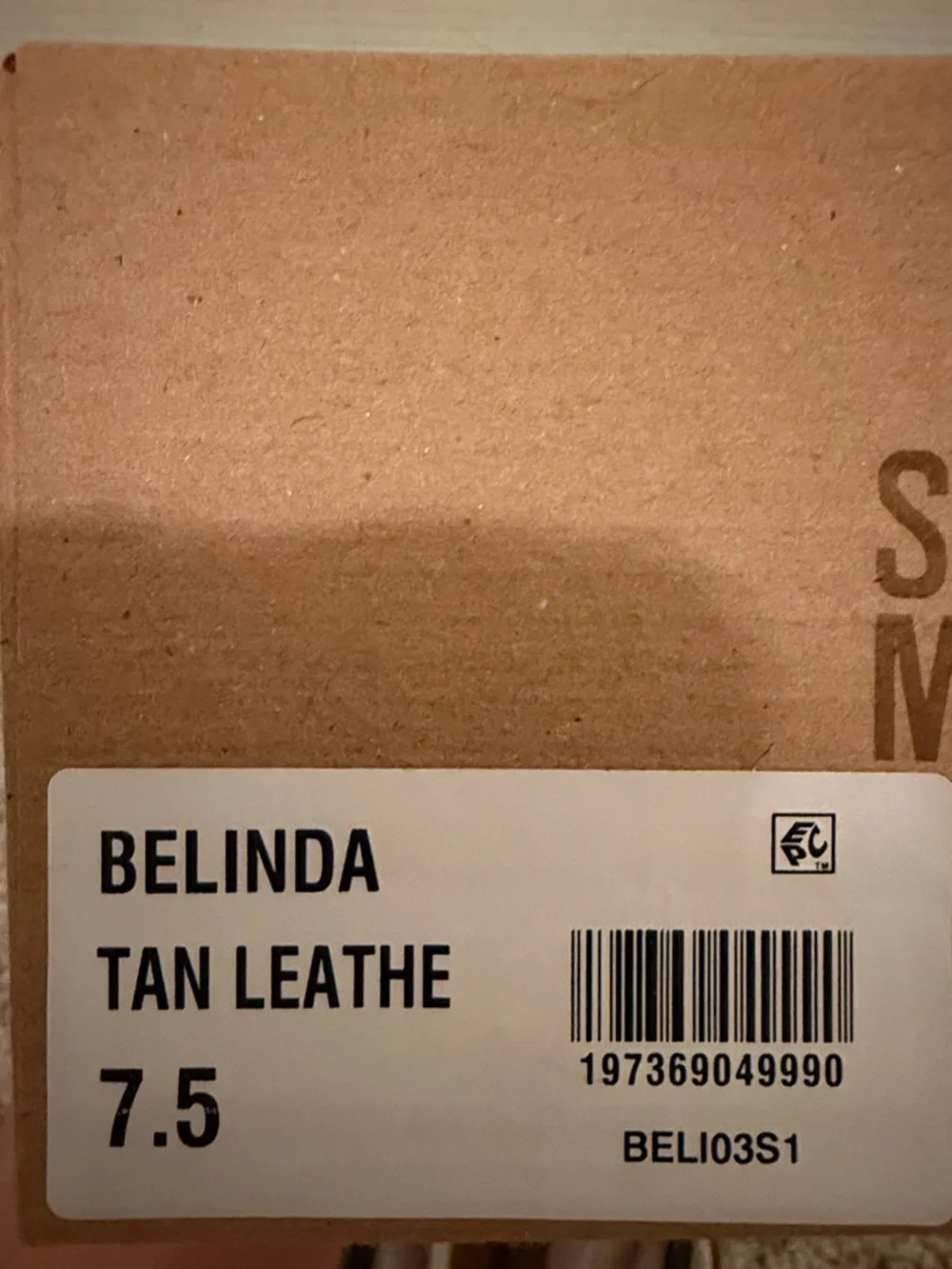 Steve Madden Tan Slingback Flats with Black Cap Toe - Picture 8 of 8